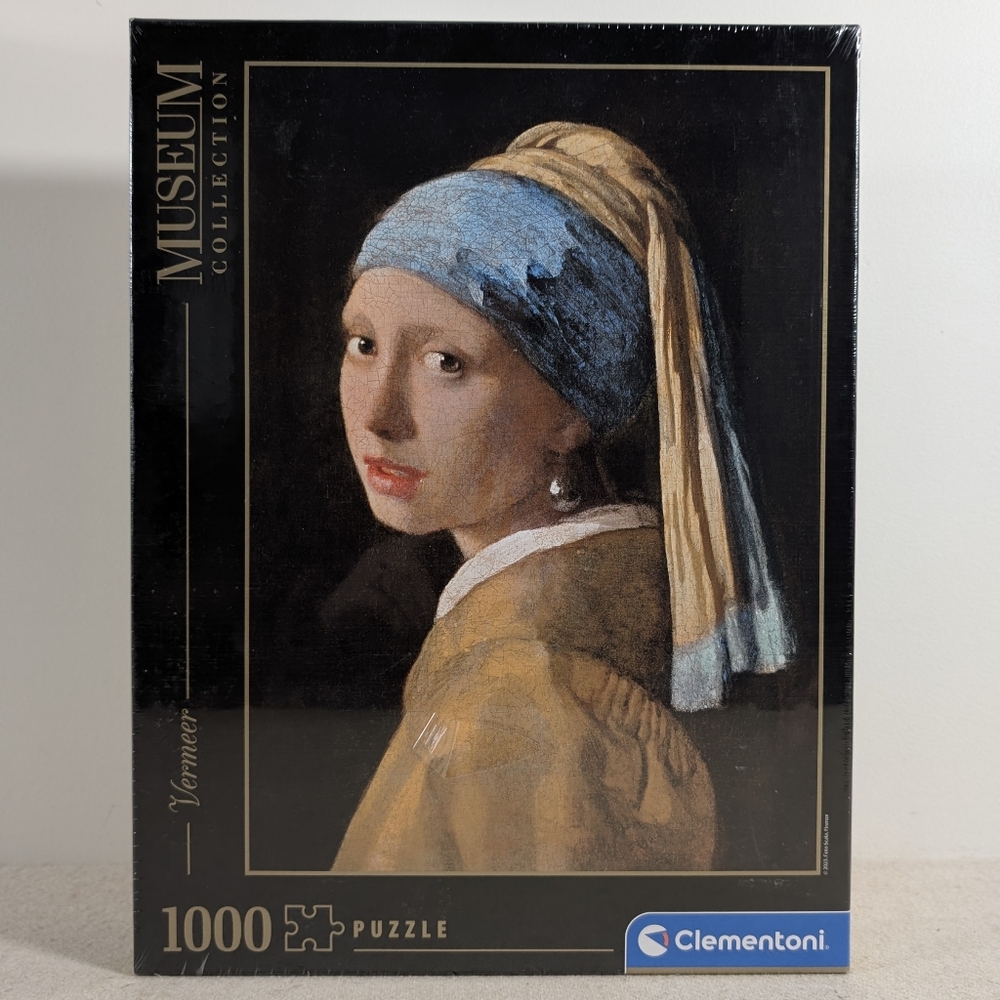 Clementoni Museum Collection 1000 Puzzle Vermeer Girl With A Pearl Earring NEW